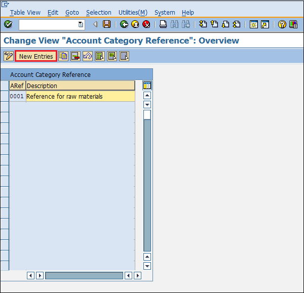 SAP valuation ARef entry