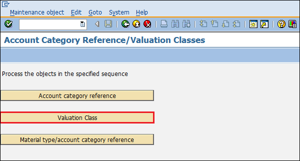 SAP valuation class path