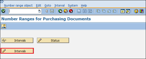 SAP Configuration number range rfq