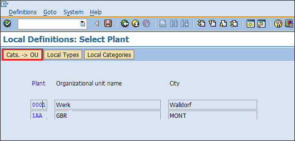 SAP Split Valuation map select