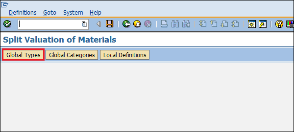 SAP Split Valuation type path