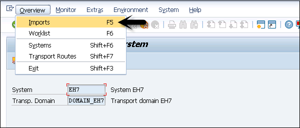 Transaction STMS