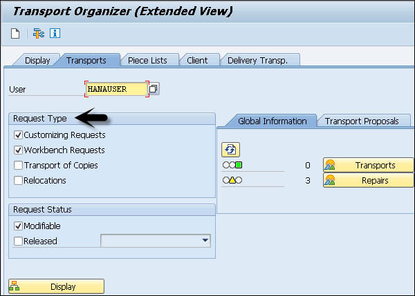 Transport Organizer