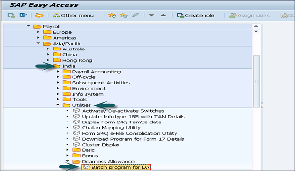 Batch Program – DA Report