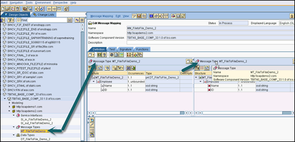 Define Source and Target Message