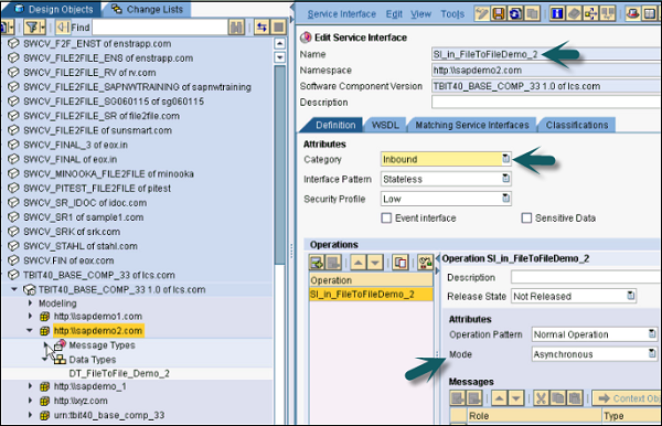 Inbound Service Interface