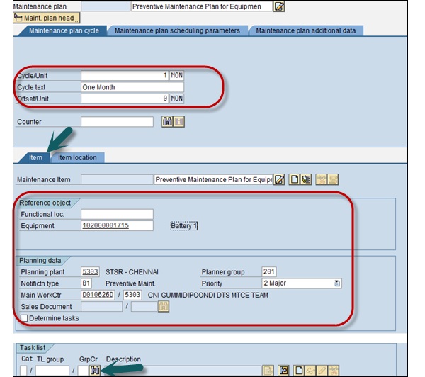 Scheduling Parameters