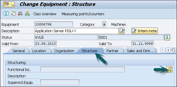 Structure Dialog Box