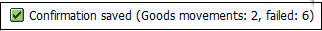 Confirmation Saved