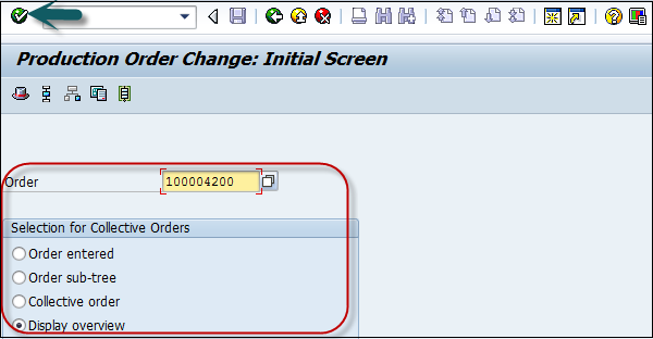 Production Order Change