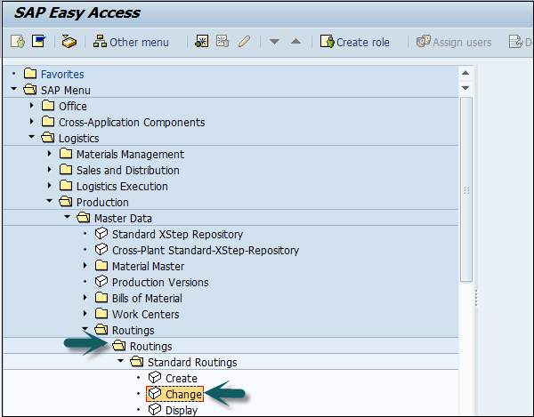 SAP PP Routing