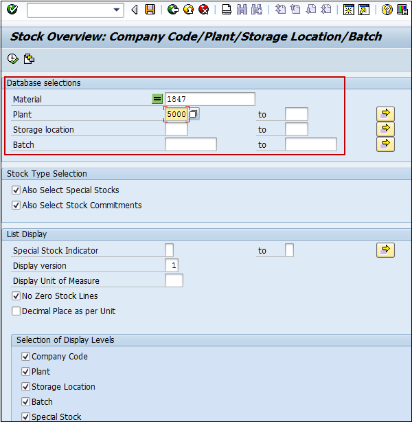 Stock Overview Company Code