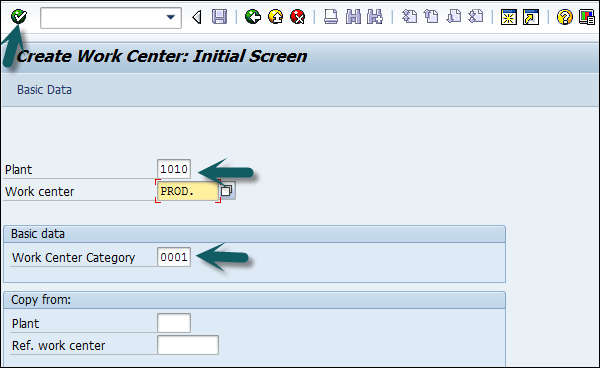 Work Center Category