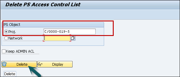 Delete Access Control Lists