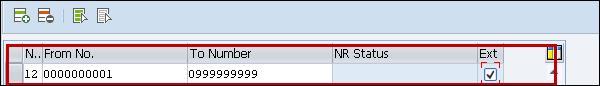 Details of Number Range