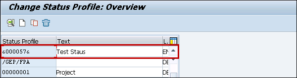 Status Profile Created