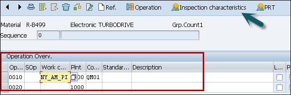 Inspection Characteristics