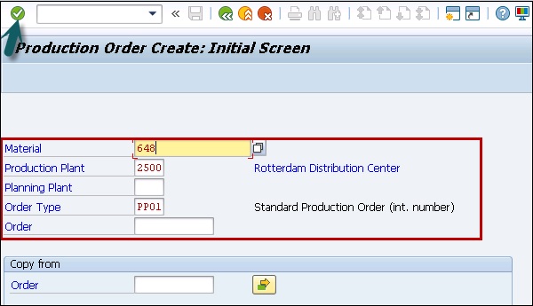 Production Order