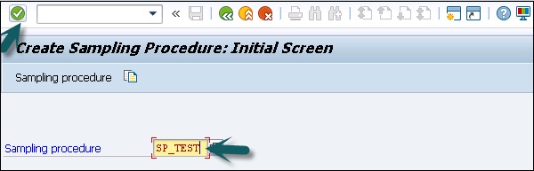 Save Sampling Procedure