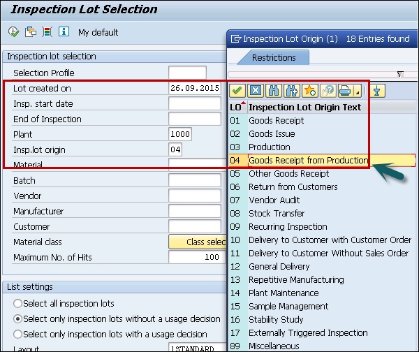 Selection Profile