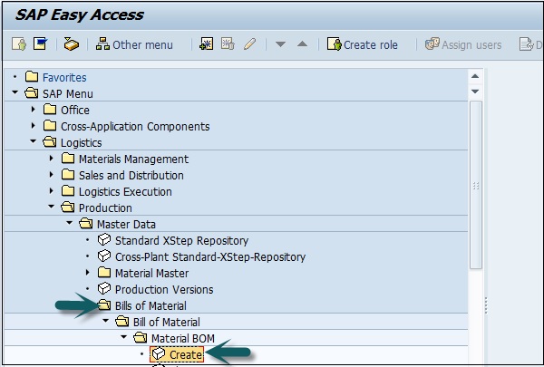 Bills of Material Master Code