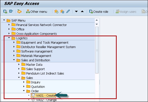 Create Standard Order