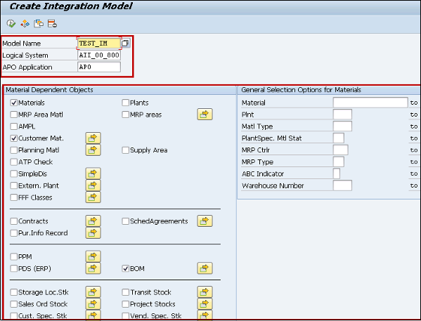 Create Integration Model