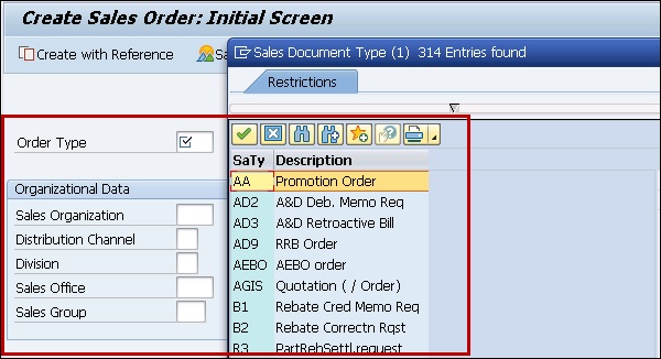 Create Sales Order