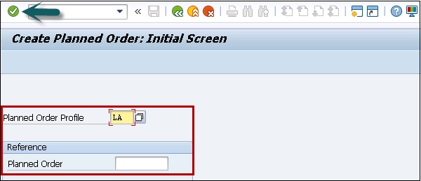 Planned Order System