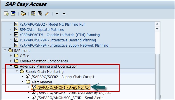 SAP Easy Access Screen