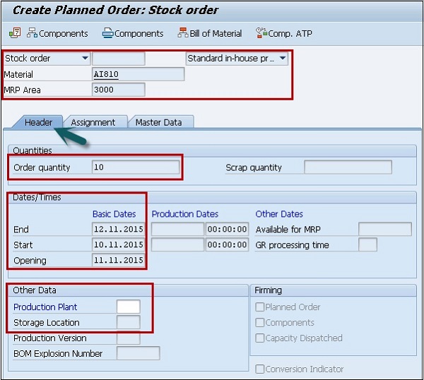 Stock Order