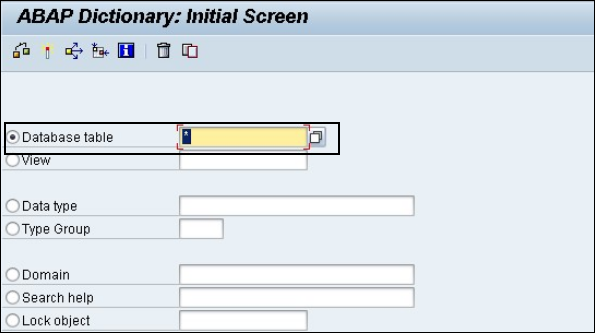 ABAP Dictionary