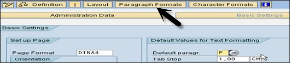 Paragraph Format