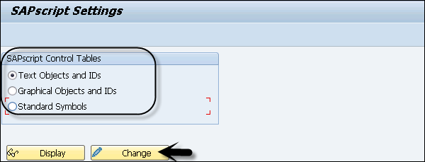 SAP Script Settings