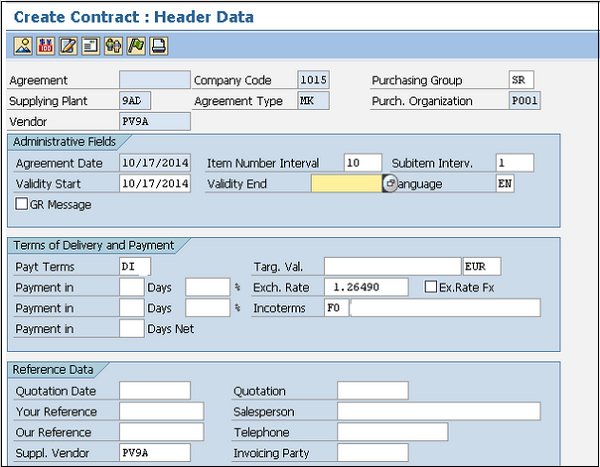 Header Data