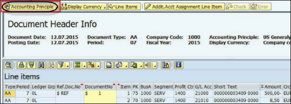 Accounting Principle