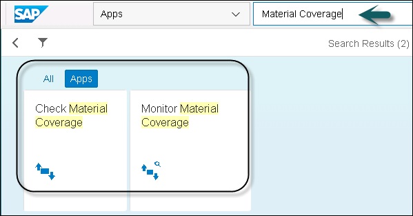 Material Coverage