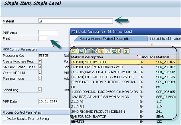 MRP Control