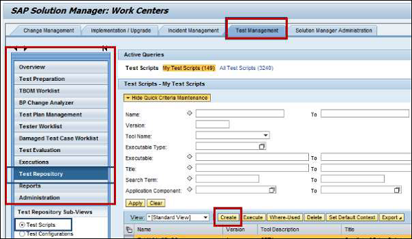 SAP Work Centers