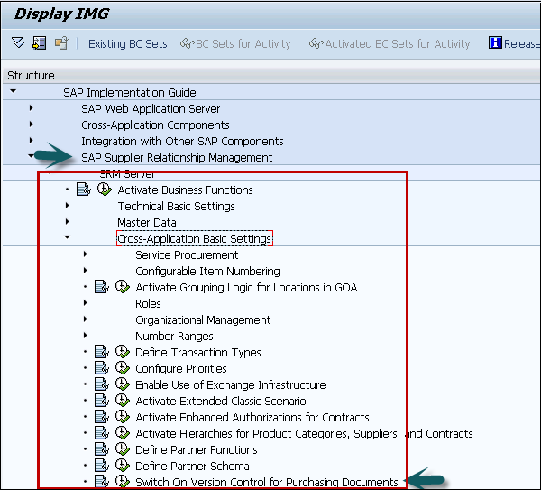 Cross Application Basic Settings