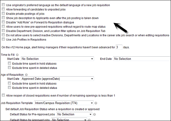 Job-requisition Jection