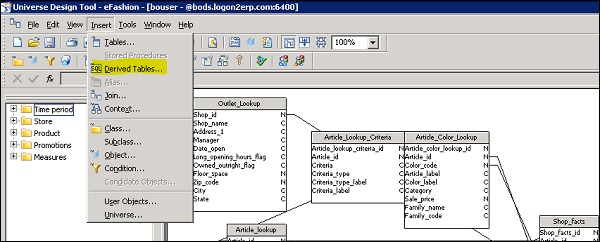 Adding a Derived Table