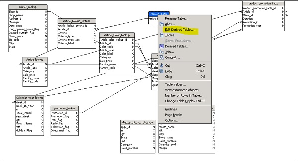 Editing Derived Table