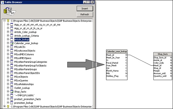 Table Browser