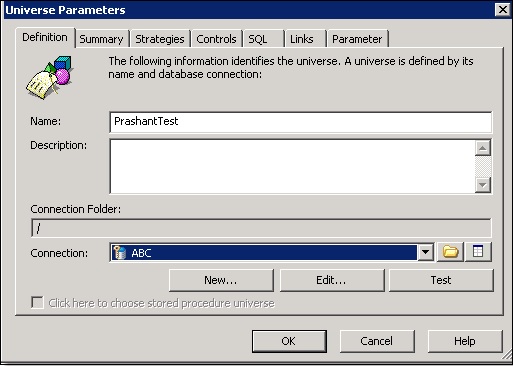 Universe Parameters