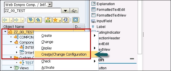 Create Change Configuration