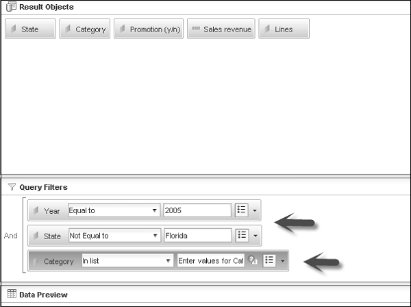 Combining Prompts with Query Filter