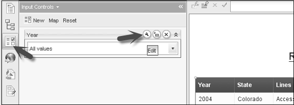 Edit Input Control