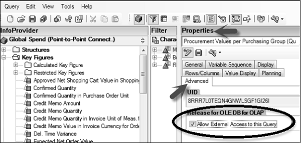 Enable Access to BEx Query