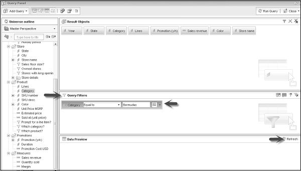 Query Filter Structure